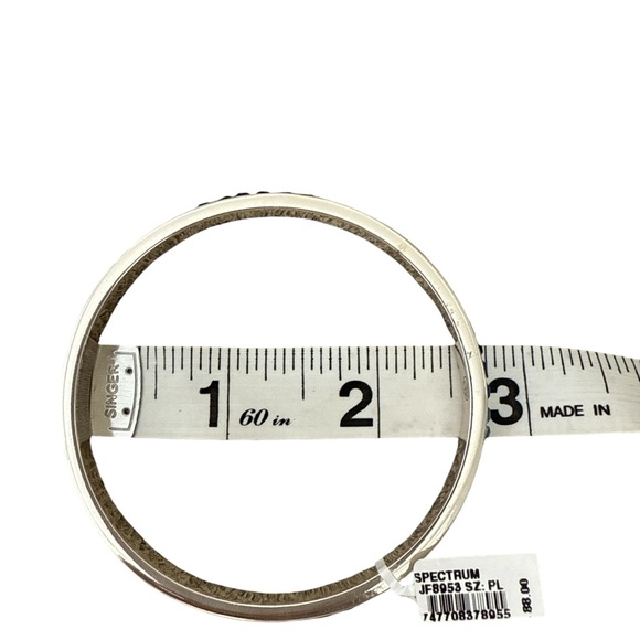 Brighton Silver And Blue Bangle Bracelet, NWT, Womens Brighton Bracelet - Picture 2 of 6